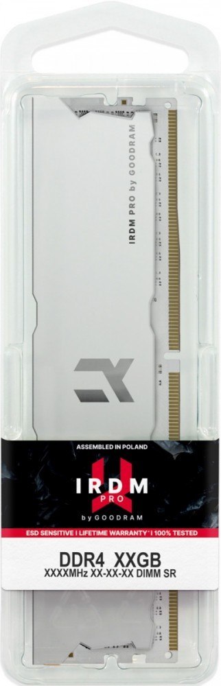 Pamięć DDR4 IRDM PRO 16/3600 (1*16GB) 18-22-22 biała Pamięć DDR4 IRDM PRO 16/3600 (1*16GB) 18-22-22 biała