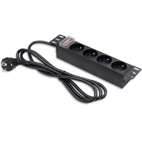 Listwa zasilająca PDU do RACK 10" | 1U | 16A | 4xFrench | 1.8m Listwa zasilająca PDU do RACK 10" | 1U | 16A | 4xFrench | 1.8m