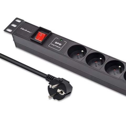 Listwa zasilająca PDU do RACK 19" | 1U | 16A | 6xFRENCH | 1.8m Listwa zasilająca PDU do RACK 19" | 1U | 16A | 6xFRENCH | 1.8m