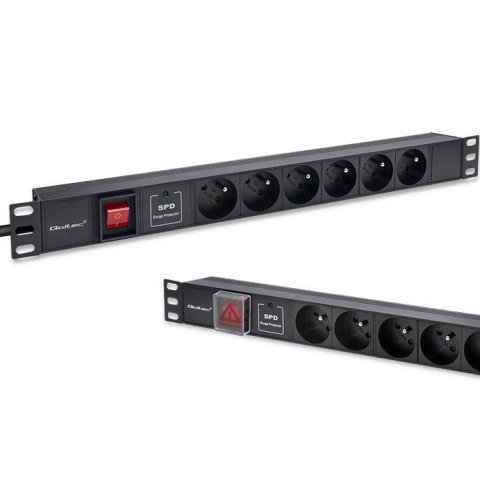 Listwa zasilająca PDU do RACK 19" | 1U | 16A | 6xFRENCH | 1.8m Listwa zasilająca PDU do RACK 19" | 1U | 16A | 6xFRENCH | 1.8m