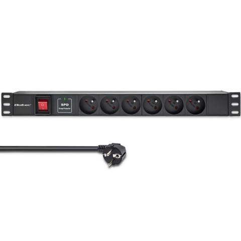 Listwa zasilająca PDU do RACK 19" | 1U | 16A | 6xFRENCH | 1.8m Listwa zasilająca PDU do RACK 19" | 1U | 16A | 6xFRENCH | 1.8m