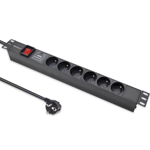 Listwa zasilająca PDU do RACK 19" | 1U | 16A | 6xFRENCH | 1.8m Listwa zasilająca PDU do RACK 19" | 1U | 16A | 6xFRENCH | 1.8m