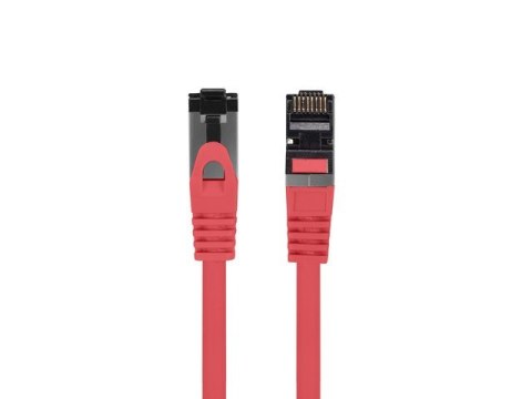 Patchcord kat.8.1 S/FTP CU 2m czerwony fluke