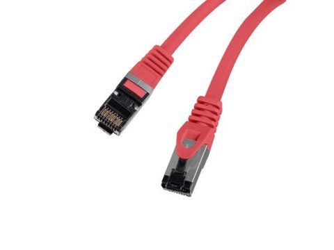 Patchcord kat.8.1 S/FTP CU 2m czerwony fluke