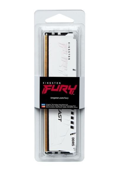 Pamięć DDR5 Fury Beast 16GB(1*16GB)/6000 CL30 EXPO biała