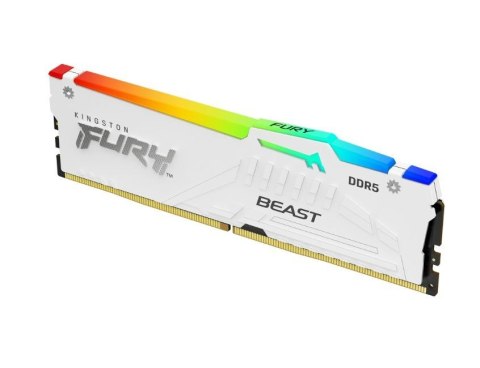 Pamięć DDR5 Fury Beast RGB 16GB(1*16GB)/6400 CL32 biała