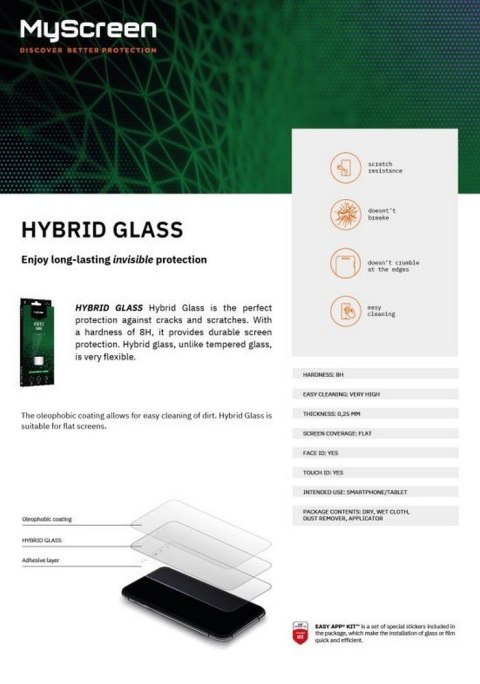 Szkło hybrydowe Hybrid Glass iPhone 15 6,1 Szkło hybrydowe Hybrid Glass iPhone 15 6,1