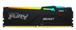 Pamięć DDR5 Fury Beast RGB 32GB(1*32GB)/6400 CL32 EXPO czarna
