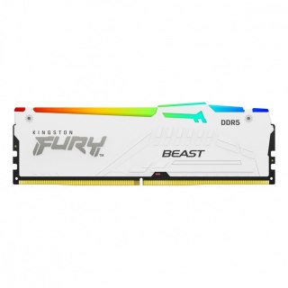 Pamięć DDR5 Fury Beast RGB 64GB(2*32GB)/6400 CL32 EXPO biała