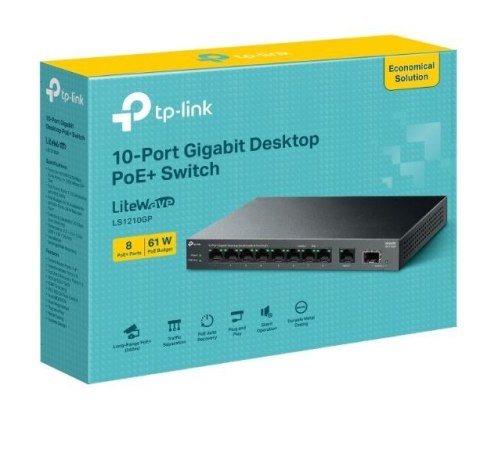 Przełącznik LS1210GP 10xGE PoE+ Przełącznik LS1210GP 10xGE PoE+