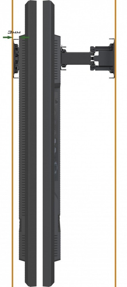 Uchwyt ścienny MD-WM0001 do 30kg dla modelu 5560 i 6560, zerowa szczelina