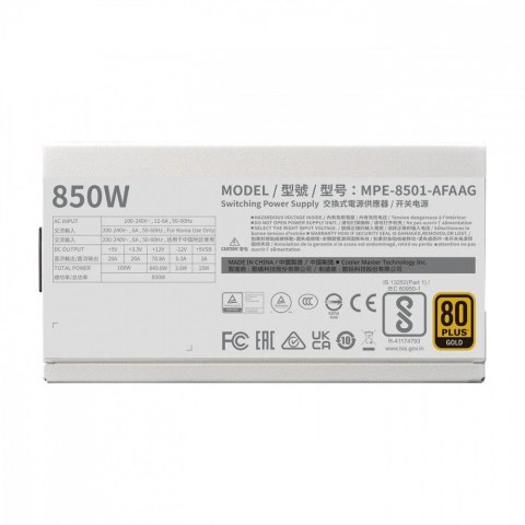 Zasilacz MWE Gold 850 V2 ATX 3.0 Ready Biały Zasilacz MWE Gold 850 V2 ATX 3.0 Ready Biały