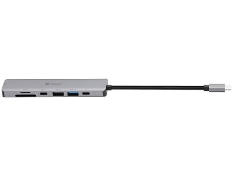Adapter A-2, USB Type-C z czytnikiem kart, HDMI 4k, USB 3.0, PDW 60W Adapter A-2, USB Type-C z czytnikiem kart, HDMI 4k, USB 3.0, PDW 60W
