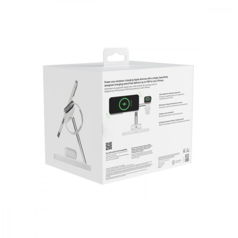Ładowarka bezprzewodowa Boost Charge Pro 3w1 Qi2 15W biała Ładowarka bezprzewodowa Boost Charge Pro 3w1 Qi2 15W biała