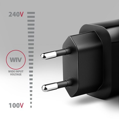ACU-QC18 Ładowarka sieciowa QC 18W, 1x port USB-A, QC3.0/AFC/FCP/SMART Czarna ACU-QC18 Ładowarka sieciowa QC 18W, 1x port USB-A, QC3.0/AFC/FCP/SMART Czarna