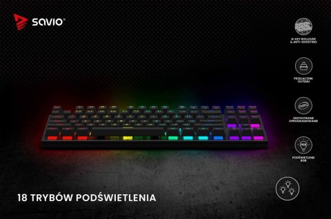 Klawiatura mechaniczna RGB Tempest X2 Outemu Red