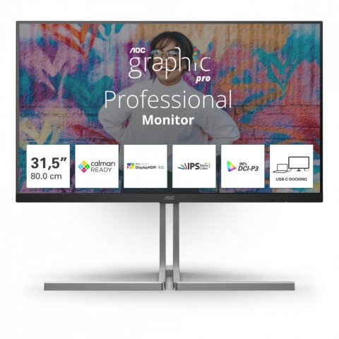 Monitor U32U3CV 31.5 cala Nano IPS 4K HDMIx2 DP USB-C RJ45 KVM Pivot Głośnik Monitor U32U3CV 31.5 cala Nano IPS 4K HDMIx2 DP USB-C RJ45 KVM Pivot Głośnik