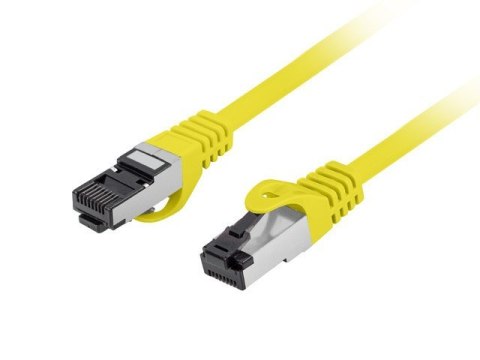 Patchcord kat.8.1 S/FTP LSZH CU 1.5m żółty fluke passed