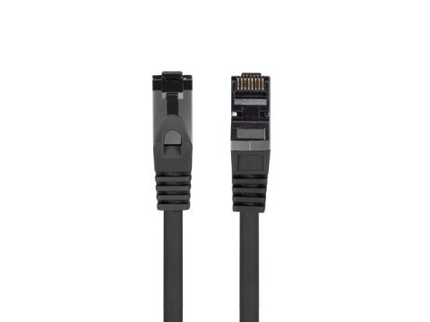 Patchcord kat.8.1 S/FTP LSZH CU 3m czarny fluke passed