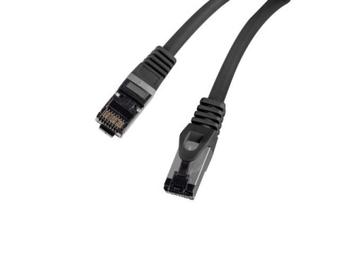 Patchcord kat.8.1 S/FTP LSZH CU 3m czarny fluke passed