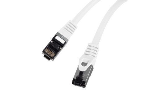 Patchcord kat.8.1 S/FTP LSZH CU 5m biały fluke passed