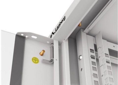 Szafa instalacyjna rack wisząca 19 cali 4U 600 szara drzwi szkalne (złożona)