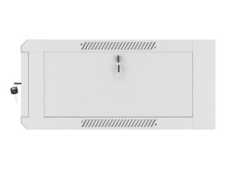 Szafa instalacyjna rack wisząca 19 cali 4U 600 szara drzwi szkalne (złożona)