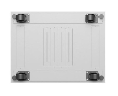 Szafa stojąca rack 19'' 42U 600x800 szara drzwi szklane flack pack