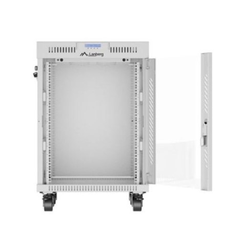 Szafa stojąca rack 19 cali 15U 600X600 szara LCD flack pack