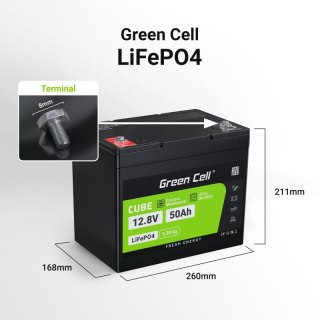 Akumulator CUBE LiFePO4 50Ah 12V/12.8V 640Wh