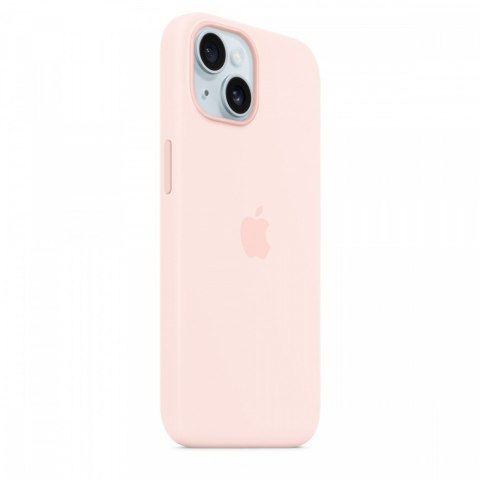 Etui silikonowe z MagSafe do iPhonea 15 - jasnoróżowe Etui silikonowe z MagSafe do iPhonea 15 - jasnoróżowe