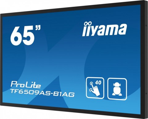 Monitor 65 cali TF6539AS-B1AG,IPS,4K,HDMIx2,DP,RJ45,3xUSB,2x10W, ANDROID,24/7,IP65