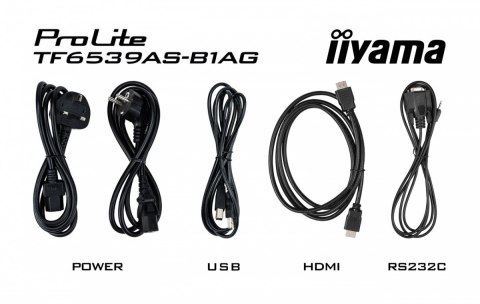 Monitor 65 cali TF6539AS-B1AG,IPS,4K,HDMIx2,DP,RJ45,3xUSB,2x10W, ANDROID,24/7,IP65