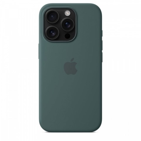 Etui silikonowe z MagSafe do iPhonea 16 Pro - górskie jezioro