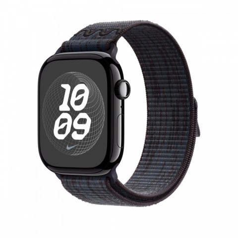 Opaska sportowa Nike w kolorze czarnym/niebieskim do koperty 46 mm Opaska sportowa Nike w kolorze czarnym/niebieskim do koperty 46 mm