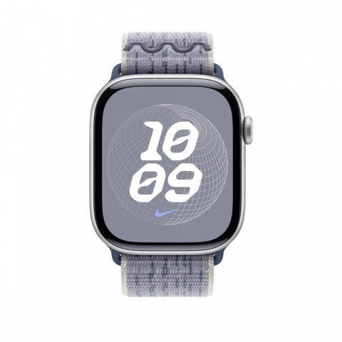 Opaska sportowa Nike w kolorze szarym/niebieskim do koperty 46 mm Opaska sportowa Nike w kolorze szarym/niebieskim do koperty 46 mm