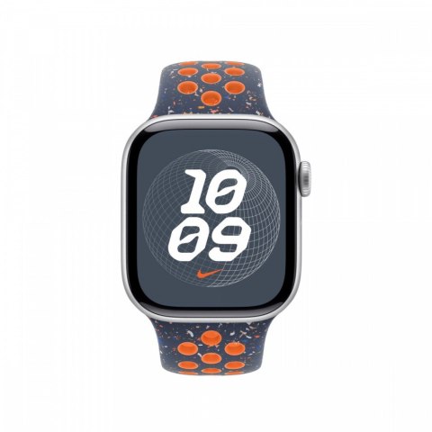 Pasek sportowy Nike w kolorze błękitnego płomienia do koperty 42 mm - rozmiar M/L Pasek sportowy Nike w kolorze błękitnego płomienia do koperty 42 mm - rozmiar M/L