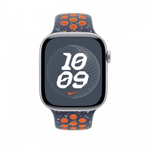 Pasek sportowy Nike w kolorze błękitnego płomienia do koperty 46 mm - rozmiar S/M