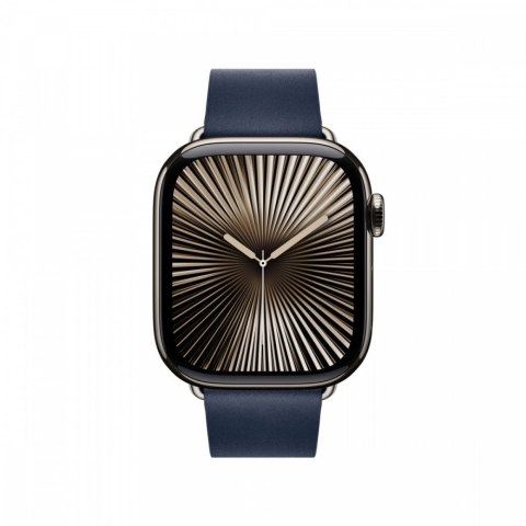 Pasek w kolorze głębinowego błękitu z klamrą nowoczesną do koperty 42 mm - rozmiar L Pasek w kolorze głębinowego błękitu z klamrą nowoczesną do koperty 42 mm - rozmiar L