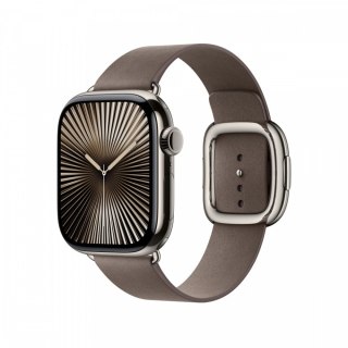 Pasek w kolorze szarobrązowym z klamrą nowoczesną do koperty 42 mm - rozmiar S