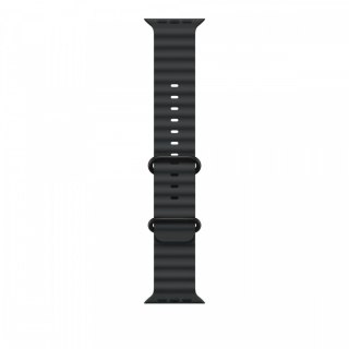 Pasek Ocean w kolorze czarnym do koperty 49 mm - elementy z tytanu w kolorze czarnym