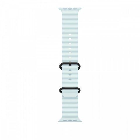 Pasek Ocean w kolorze mroźnego błękitu do koperty 49 mm - elementy z tytanu w kolorze czarnym Pasek Ocean w kolorze mroźnego błękitu do koperty 49 mm - elementy z tytanu w kolorze czarnym