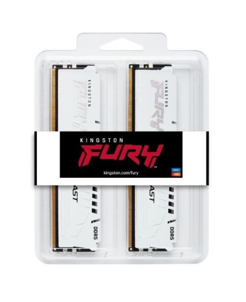 Pamięć DDR5 Fury Beast White 32GB(2*16GB)/6000 CL36