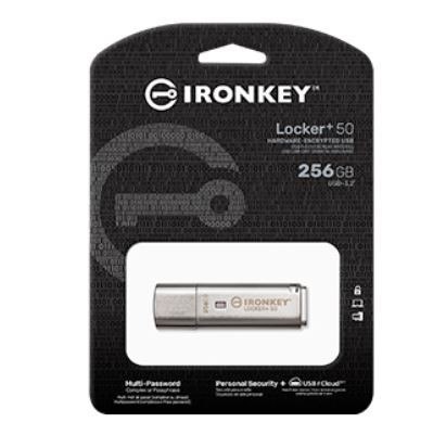 Pendrive 256GB IronKey Locker+50 AES Encrypted USBtoCloud Pendrive 256GB IronKey Locker+50 AES Encrypted USBtoCloud