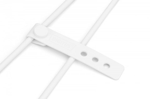 Kabel połączeniowy silikonowy USB-A - USB-C, USB 2.0 60W, 2m Biały