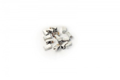 Wtyk RJ45 (8P8C) uniwersalny, kat.6A, ekranowany, AWG 26-24, opakowanie 100 szt.