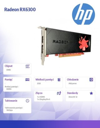 Karta graficzna Radeon RX 6300 2G GDDR6DP+HDMI GFX 803S9AA