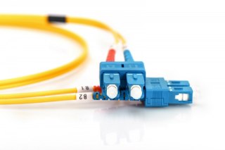 Patch cord światłowodowy FO SC-SC SM 9/125 OS2 duplex LSOH 5m Żółty