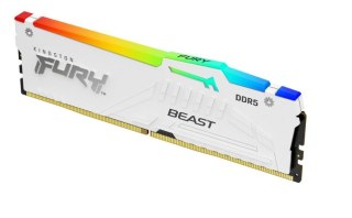Pamięć do PC DDR5 Fury Beast RGB 16GB(1*16GB)/6000 CL36 biała