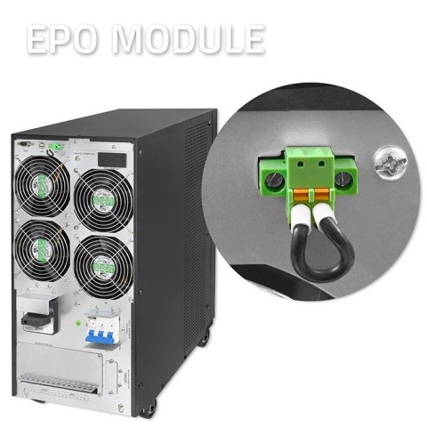 Zasilacz awaryjny UPS 3-fazowy | 20kVA | 20kW | LCD | EPO | USB |Power factor 1.0